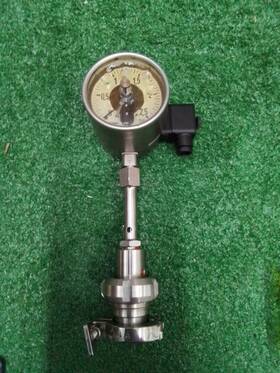 Rchoe100-3 Jumo Rchoe100-3/m1/sms 1/2 Er Rchoe100-3/m1/sms1 Inch Oil Filled Alarmed Sanitary Pressure Gauge