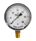 Kc25-30 H2o Kodiak Controls Low Pressure Gauge Wc 696579929837