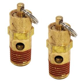 Sdsdsd12s Keecao 2 Pieces 1/4ftft Male 150 Psi Npt Safety Valve Air Compressor Pressure Relief B