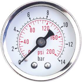 3155753 Klutch Analog Air Pressure Gauge 200 Max. Psi