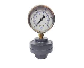 Kc201l25100 Kodiak Controls 853648005346 Kc201l25100/ggts1-pv Pressure Gauge On Pvc/ptfe Guard 100 Psi