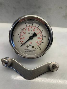 0-761-80-008-0 Krones Pressure Guage 0761800080 En837 New No Box