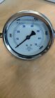 L40-ssl-1.0k Unbranded Pressure Gauge Stainless Steel Case Liquid Filled Back Mnt