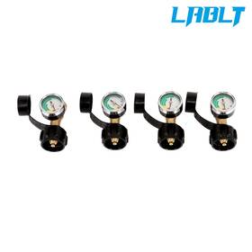 Om387693oc Lablt 4pcs Qcc1 Pressure Gauge Tank Stainless Steel Case Liquid Filled