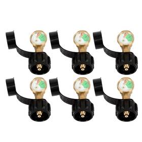 Qs689216qr Lablt 6pcs Propane Tank Gauge Level Indicator Leak Detector Gas Pressure Meter