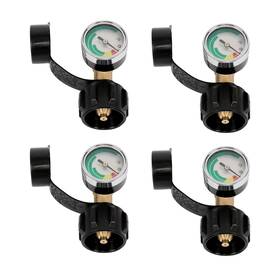 Qs689232qr Lablt 4pcs Propane Tank Gauge Level Indicator Leak Detector Pressure Brass Meter