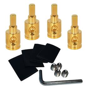 Labobolegol001 Labobole 4-pack Amp Input Reducer From Gauge To 4 With Hex Screw Clamp Includ