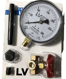 100-325-00780 Lansdale Valve Air/water Gauge Kit 3.5 Inch Face Bottom Side Mount