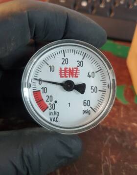Ta7ms Lenz Cp-2#1 Pressure Gauge 60-psig