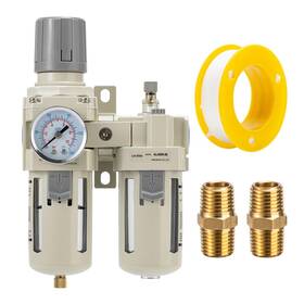 Lck01-3 Lnchka Lck01-3/4-b Air Compressor Pressure Regulator Gauge 0-150psi Water Separator For Com