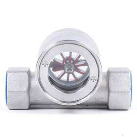 Loyalheartdy 723509134259 3/4 Inch Npt Stainless Steel 304 Sight Water Flow Indicator With Impeller 362psi