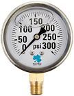 Lpg300 Zenport Glycerin Liquid Filled Pressure Gauge Psi 696536460861