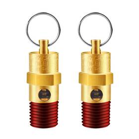 Lstopgo 795847718576 2 Pieces 1/4ftft Male 200 Psi Npt Air Compressor Pressure Relief Valve Brass Sa