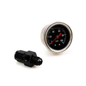 Lz119-4 Lygchii Universal Fuel Pressure Gauge Liquid 0-100psi Oil Press 1/8 Npt With An6