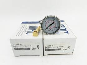 N-62015-01 Mac Valves New Lot Of 2 Valve Pneumatic Pressure Gauge 160psi 10mm Npt