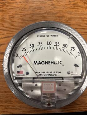 W22ad-lt Magnehelic 0-2 Inches Of Water W22ad Lt Max Pressure 15 Psig