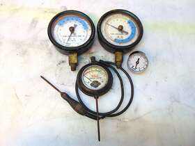 Tester-robertshaw-s7317 Marsh 083-01 Lot Of 4 2 Flow Gauge Type Ttm-willard Charge