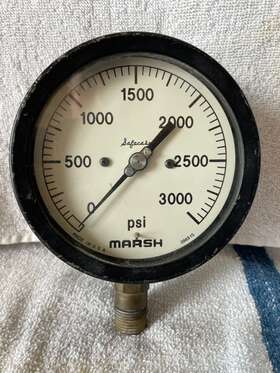 096915 Marsh Safecase Psi Gauge 0-3000