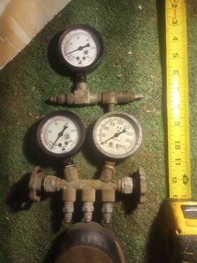 Aa-316 Marsh Three 3 Vintage Instrument Company Gauges Ammonia. A 316 Aa-316 Marsh Three 3 Vintage Instrument Company Gauges Ammonia. A 316
