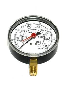 W0453 Marsh Bellofram Heating System Gauge 3.5 Inch Dial 1/4 Npt 200 Psi 0-400 Ft