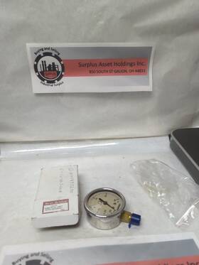 J7612p Marsh/bellows Pressure Gauge 63mm Sevb 1/4 Npt 30 In Hg-30psi And Kpa Nos