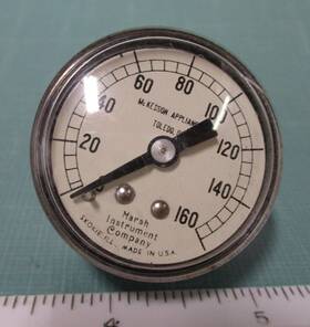 Ma1.5pg Marsh Instrument Vtg Mckesson Appliance 1.5 Inch 0-160psi 1/4 Npt Pressure Gauge