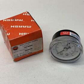 J2052mw001 Marsh Vortec Pressure Gauge 1/4inch Npt Back Thread 0-160psi
