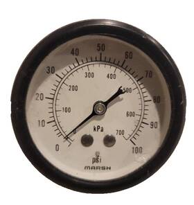 J6248 Marsh New Gauge - 2.50 Inch Psi 0-100 Pressure Free Shipping