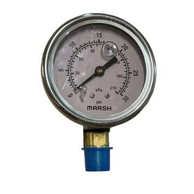 J7642p Marsh General Service Pressure Gauge 2.5 Inch 1/4 Npt 0-30 Psi 210 Kpa