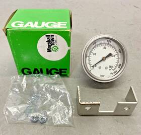 G27325 Marshall Town Marshalltown Stainless Steel 63mm Pressure Gauge 1/4 Inch Npt 0-160psi