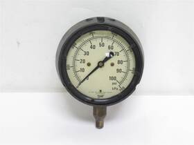 Gg45100l4 Marshall Town 235634 Old-stock Pressure Gauge 4-1/2 Inch Dial 0-100 Psi