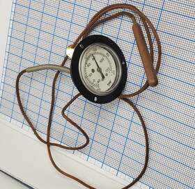 73406 Marshalltown Temp Gauge -40 To 120 F C Analog Meter With Sensor Usa