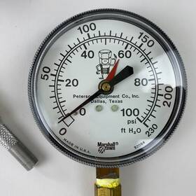 92094 Marshalltown Vintage Air Pressure Gauge With Attachment Carrying Case 92094 Marshalltown Vintage Air Pressure Gauge With Attachment Carrying Case