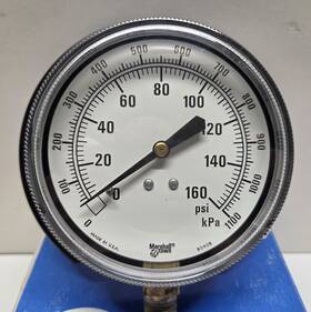 G10356 Marshalltown G14435 0-160 Psi Pressure Gauge 3.5 Inch Face