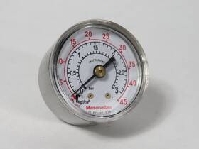 435100-076 Masoneilan Dry Pressure Gauge 0-45 Psi 1-1/2 Inch Diam 1/8 Npt Cbm Used