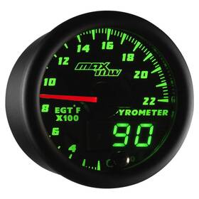 Mt-dv08 Maxtow Double Vision 2200 F Pyrometer Exhaust Gas Temperature Egt Gauge Kit -