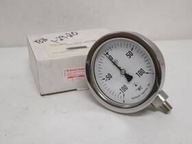 100-0-100wc Mcdaniel K100 188418 New In Box Pressure Gauge Ss -100-0-100wc 1/4npt