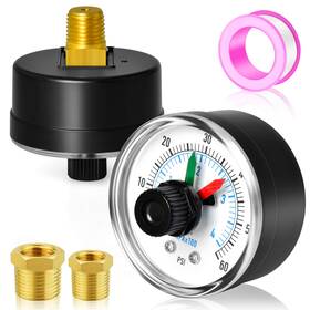 Meanlin Measure 795261001803 0-60psi 1/4 Inch Npt Pressure Gauge Box With Dial For Selecting