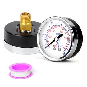 Xj-533 Meanlin Measure 150psi Dry Pressure Gauge Iron Nickel-plated 1/4 Inch Npt 2 Fa Xj-533 Meanlin Measure 150psi Dry Pressure Gauge Iron Nickel-plated 1/4 Inch Npt 2 Fa