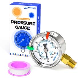 Xj-796 Meanlin Measure 30psi Dry Low Pressure Gauge Stainless Steel 1/4 Inch Npt 2 Fa