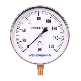 Measureman 716852764464 4-1/2 Inch Dial Size 304 Stainless Steel Casedrinking Water Lead-free Contractor