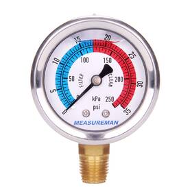 Measureman 716852764495 2 Inch Dial Size Glycerin Filled Pool Filter Pressure Gauge 304 Stainl Measureman 716852764495 2 Inch Dial Size Glycerin Filled Pool Filter Pressure Gauge 304 Stainl