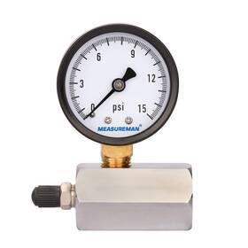 Measureman 726084782891 2 Inch Steel Gas Pressure Test Gauge Assembly 3/4 Fnpt Connection