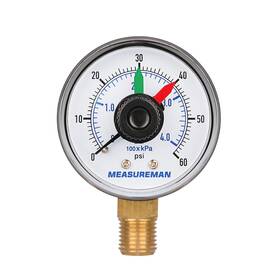 Ma022 Measureman Boxed Pressure Gauge With Dial Replacement For Select Filters 2 Inch X 1