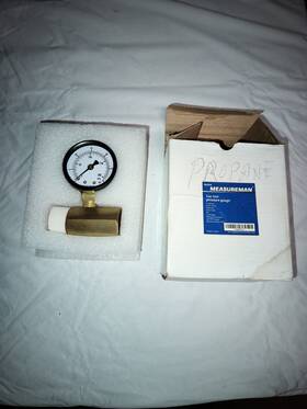 Ma026 Measureman Gas Test Pressure Gauge 30psi 2 Inch Dial Bottom Mount 3/4 Npt