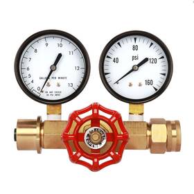 Ma047 Measureman Water Pressure And Flow Test Gauge Assembly Dual Measurement For 0