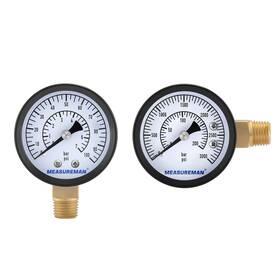 Ma257 Measureman Co2 Regulator Gauge Set For Beer Kegs 0-100/3000 Psi2pc Dual Scale Bar/psi 2