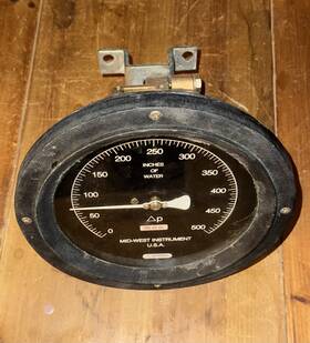 116bb-10 Mid West 116bb-10- Aft 0 Mid-west Differential Pressure Gauge 0-500psi