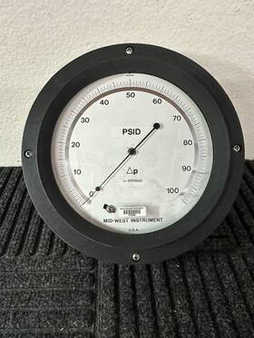 109fg-03-oo Mid-west Instrument Differential Pressure Gauge 1500 Psi Free Ship 109fg-03-oo Mid-west Instrument Differential Pressure Gauge 1500 Psi Free Ship