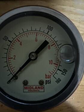 Midland 783583823906 2 Inch Ss Oil Filled Pressure Gauge 1/8 Npt Ctr Back Mount 0-160 Psi/bar